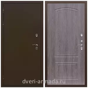 Дверь входная железная уличная в дом Армада Термо Молоток коричневый/ ФЛ-138 Дуб филадельфия графит для дачи на заказ от производителя