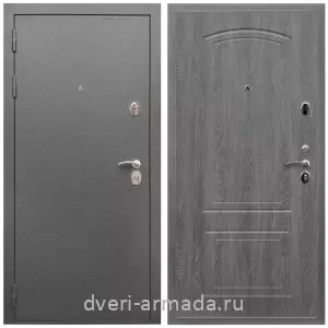 Офисные, Дверь входная Армада Оптима Антик серебро / МДФ 6 мм ФЛ-138 Дуб Филадельфия графит