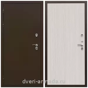 Дверь входная в дом с утеплением Армада Термо Молоток коричневый/ ПЭ Венге светлый для частного дома минеральная вата