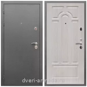 Входные двери с двумя петлями, Дверь входная Армада Оптима Антик серебро / МДФ 16 мм ФЛ-58 Дуб белёный