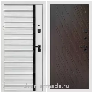 Хиты продаж, Дверь входная Армада Каскад WHITE МДФ 10 мм / МДФ 16 мм ФЛ-86 Венге структурный