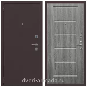 Входные двери толщиной 1.2 мм, Дверь входная Армада Комфорт Антик медь / МДФ 16 мм ФЛ-39 Дуб Филадельфия графит