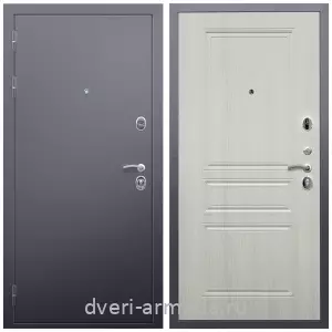 Левые входные двери, Недорогая дверь входная в квартиру Армада Люкс Антик серебро / МДФ 6 мм ФЛ-243 Лиственница беж