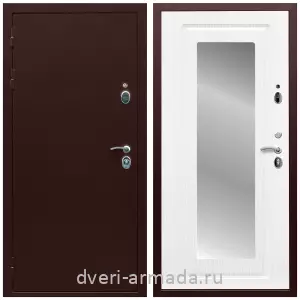 Антивандальные для квартир, Дверь входная Армада Люкс Антик медь / МДФ 16 мм ФЛЗ-120 Ясень белый для частного дома от изготовителя