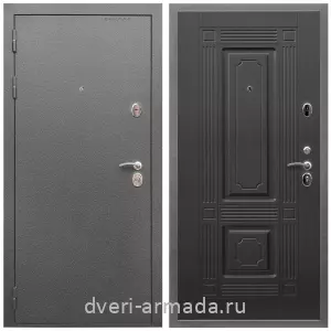 МДФ с молдингом, Дверь входная Армада Оптима Антик серебро / МДФ 6 мм ФЛ-2 Венге