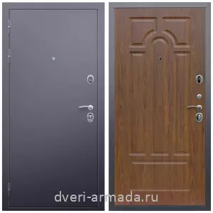 Входные двери 960 мм, Дверь входная в квартиру Армада Люкс Антик серебро / МДФ 6 мм ФЛ-58 Морёная береза с шумоизоляцией эконом с МДФ панелями
