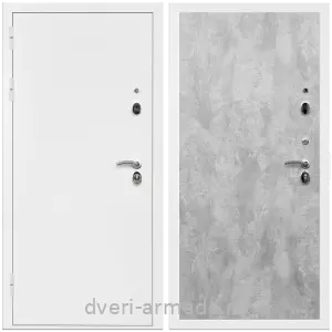 МДФ гладкая, Дверь входная Армада Оптима Белая шагрень / МДФ 6 мм ПЭ Цемент светлый