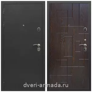 Дверь входная Армада Престиж Черный шелк / МДФ 16 мм ФЛ-57 Дуб шоколад