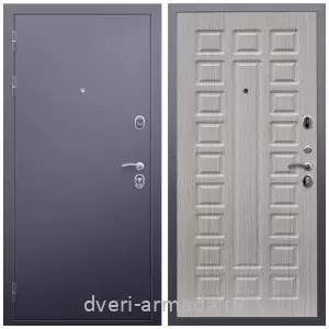 Современные входные двери, Дверь входная Армада Люкс  Антик серебро / МДФ 16 мм ФЛ-183 Сандал белый