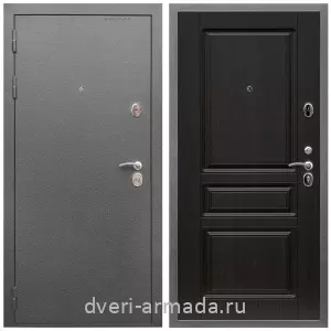 Входные двери с двумя петлями, Дверь входная Армада Оптима Антик серебро / МДФ 16 мм ФЛ-243 Венге