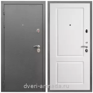 Наружные, Дверь входная Армада Оптима Антик серебро / МДФ 16 мм ФЛ-117 Белый матовый
