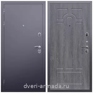 Левые входные двери, Дверь входная железная Армада Люкс Антик серебро / МДФ 6 мм ФЛ-58 Дуб Филадельфия графит на заказ со вставкой
