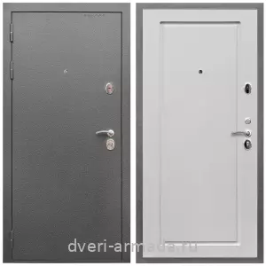 Красивые входные двери, Дверь входная Армада Оптима Антик серебро / МДФ 16 мм ФЛ-119 Ясень белый