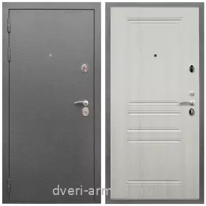 Офисные, Дверь входная Армада Оптима Антик серебро / МДФ 6 мм ФЛ-243 Лиственница беж