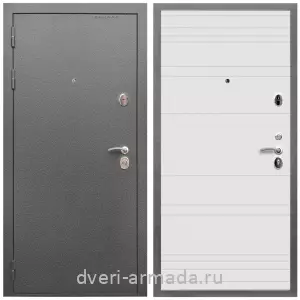 2 контура, Дверь входная Армада Оптима Антик серебро / МДФ 16 мм ФЛ Дуб кантри белый горизонт