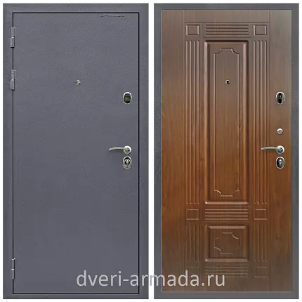 Дверь входная Армада Престиж Антик серебро / МДФ 6 мм ФЛ-2 Мореная береза